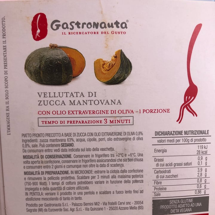 review photo of Gastronauta Vellutata di zucca mantovana shared by @bng on 08 Apr 2022 - review
