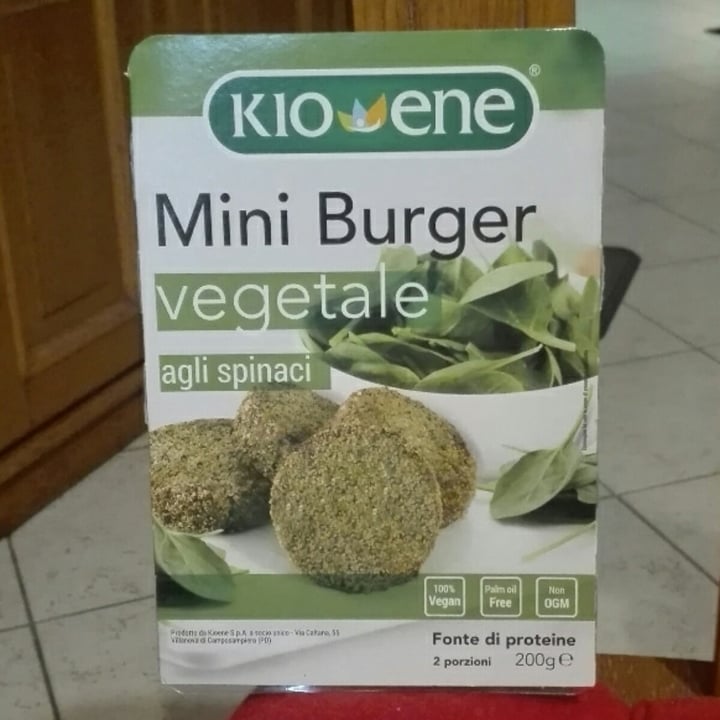 photo of Kioene Mini Burger Vegetale Agli Spinaci shared by @deadlynausea on  05 Feb 2021 - review