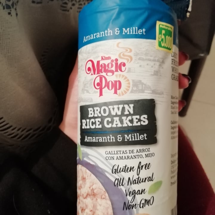 review photo of Kim's Magic Pop Brown Rice Cakes Amaranth & Millet shared by @valeapolinar on 20 Dec 2021 - review