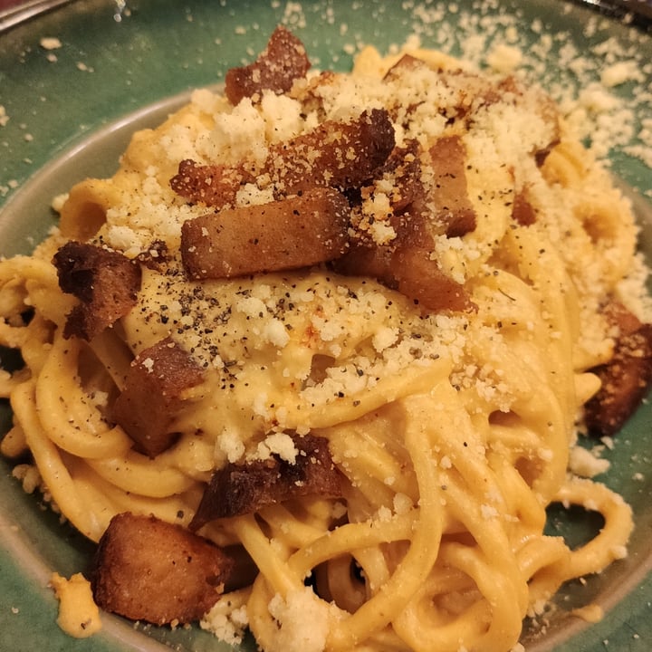 review photo of Rifugio Romano Vegan Carbonara shared by @saribricka on 22 Apr 2022 - review