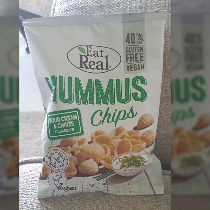 photo of Eat Real Hummus Chips Sour Cream & Chives Flavour shared by @compassionate1candy on  07 May 2022 - review