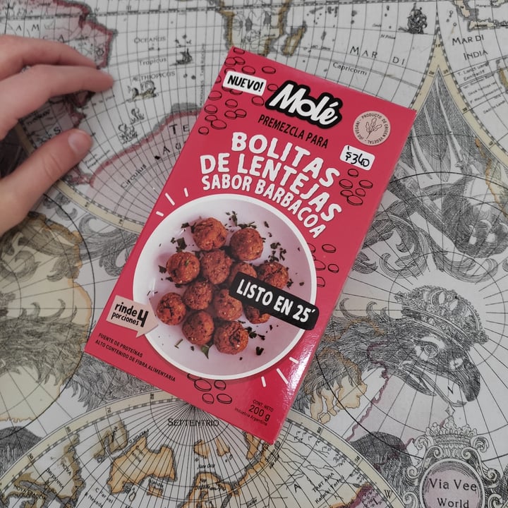 review photo of Molé Premezcla para bolitas de lentejas sabor barbacoa shared by @sof99 on 21 Jun 2022 - review
