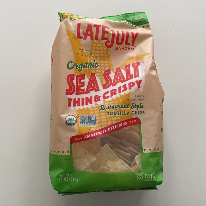 review photo of Late July Snacks Organic Sea Salt shared by @ashrh03 on 24 Aug 2021 - review