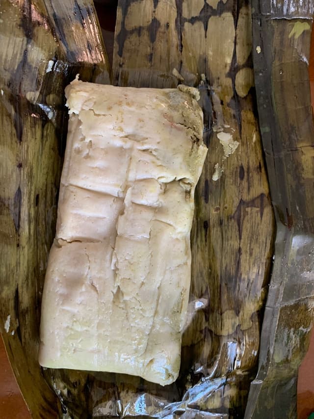 Photo of the dish “Tamal de mole Verde”