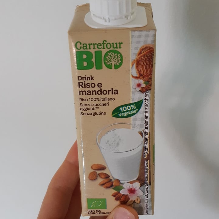 photo of Carrefour Bio Drink Riso e Mandorla shared by @fedemarzorati on  03 Apr 2022 - review