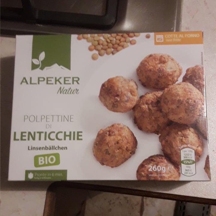 photo of Alpeker natur Polpette di lenticchie shared by @bastante on  18 Dec 2020 - review