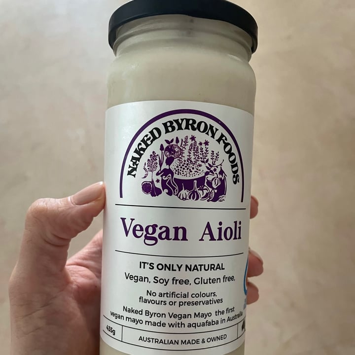 photo of Naked Byron Foods Vegan Mayonnaise - Aioli shared by @lyndiejw on  13 Apr 2021 - review