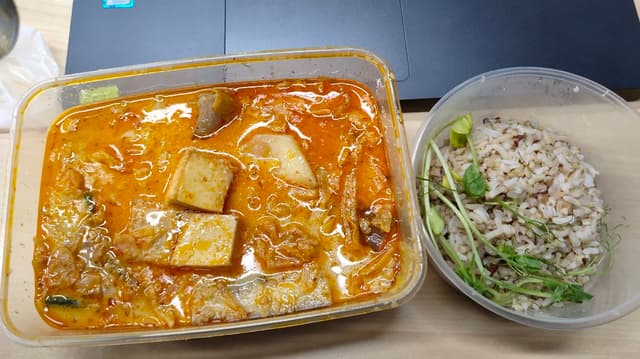 Photo of the dish “Soy Milk Curry with Multigrain Rice”