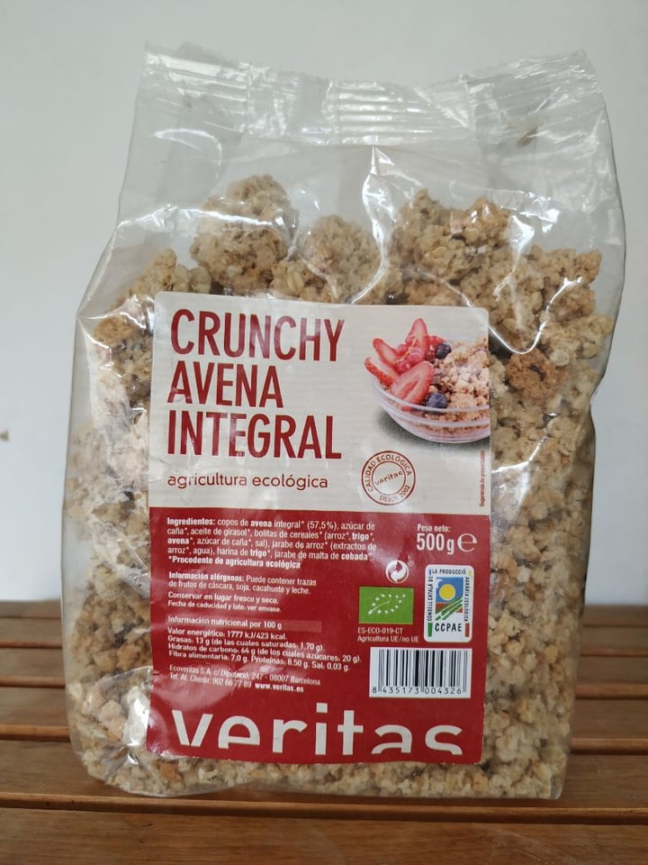 photo of Veritas Crunchi avena integral shared by @daviliko on  30 Mar 2020 - review