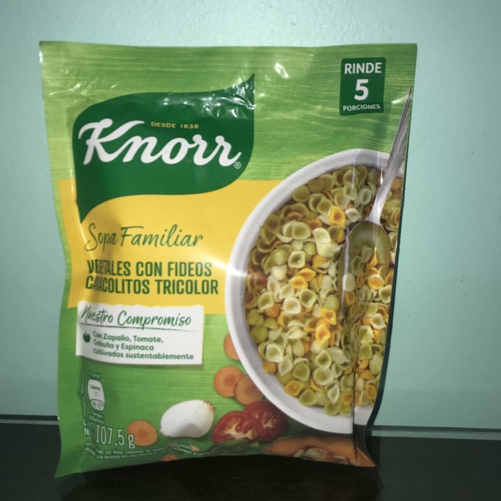 review photo of Knorr Sopa Familiar de Vegetales con Fideos Caracolitos Tricolor shared by @carlos199227 on 12 Jun 2020 - review