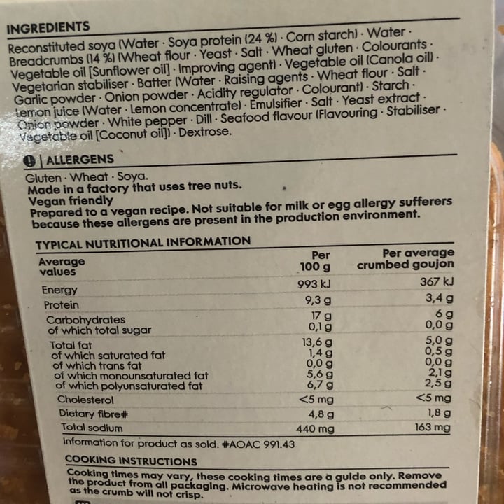 review photo of Woolworths Food Crumbed fish-style goujons shared by @miavanwyk on 07 Apr 2022 - review