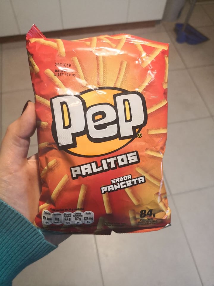 photo of Pepsico Palitos Sabor Panceta  Pep shared by @imperfectavegana on  01 Nov 2019 - review