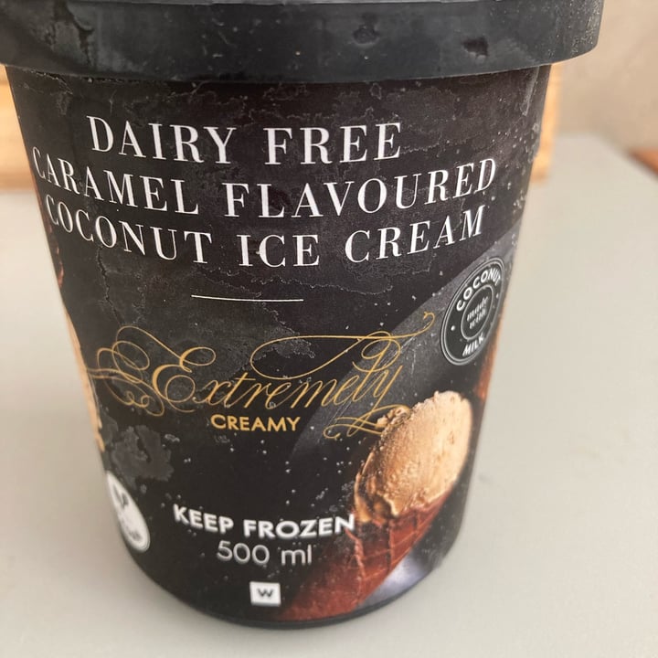 photo of Woolworths Dairy Free Caramel Flavoured Ice Cream shared by @ctfloof on  15 Dec 2022 - review