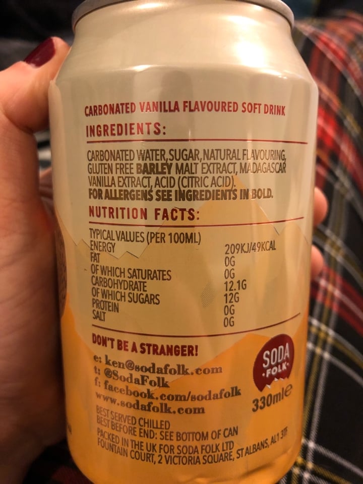 review photo of Soda Folk Soda Folk Cream Soda shared by @jazlikesanimals on 25 Dec 2019 - review