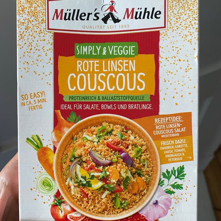 review photo of MĂŒller's MĂŒhle Rote Linsen Couscous shared by @miafrida on 14 Sep 2021 - review
