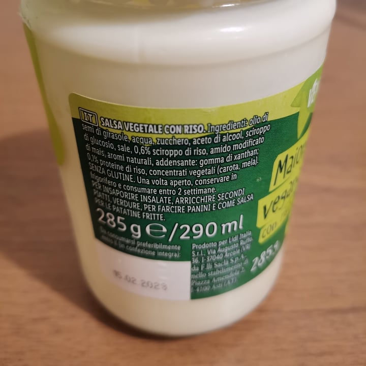 review photo of Vemondo Maionese vegana con riso shared by @giuliagraziano on 16 Jun 2022 - review