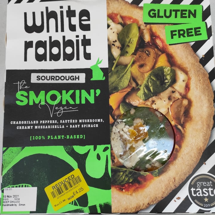 photo of The White Rabbit The Smokin Vegan Pizza shared by @tuscanvegan on  05 Dec 2021 - review