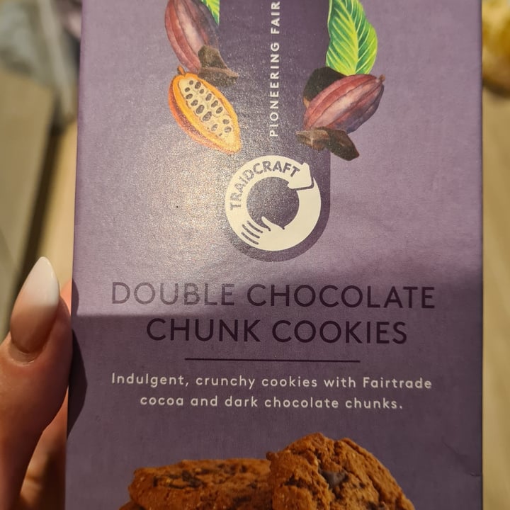 photo of Traidcraft Double Chocolate Chunk Cookies shared by @chiarabolovan on  11 May 2022 - review