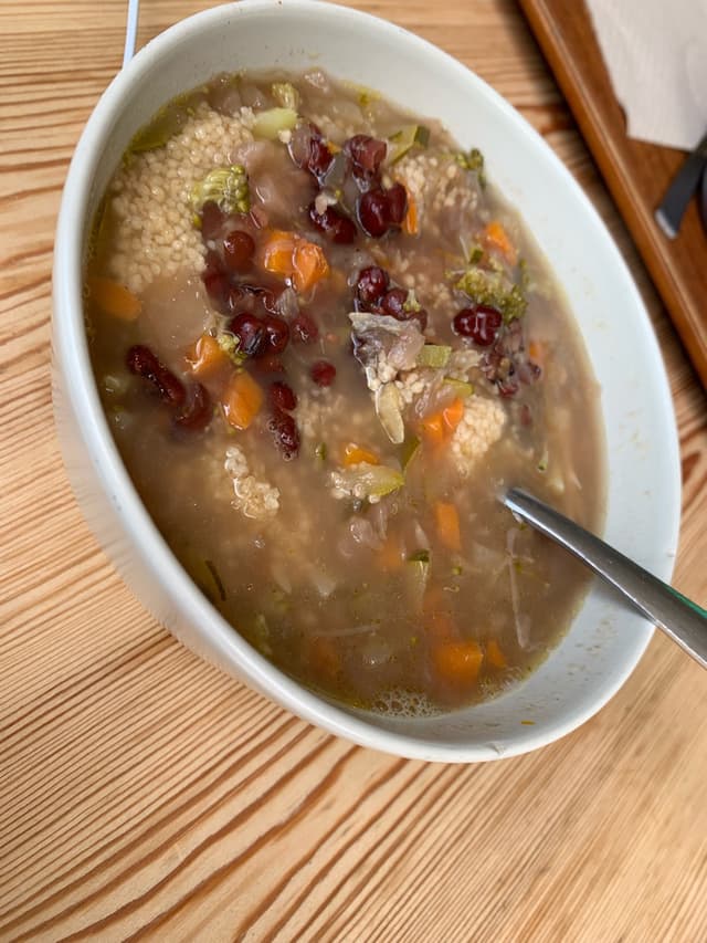 Photo du plat “Sopa de azukis”
