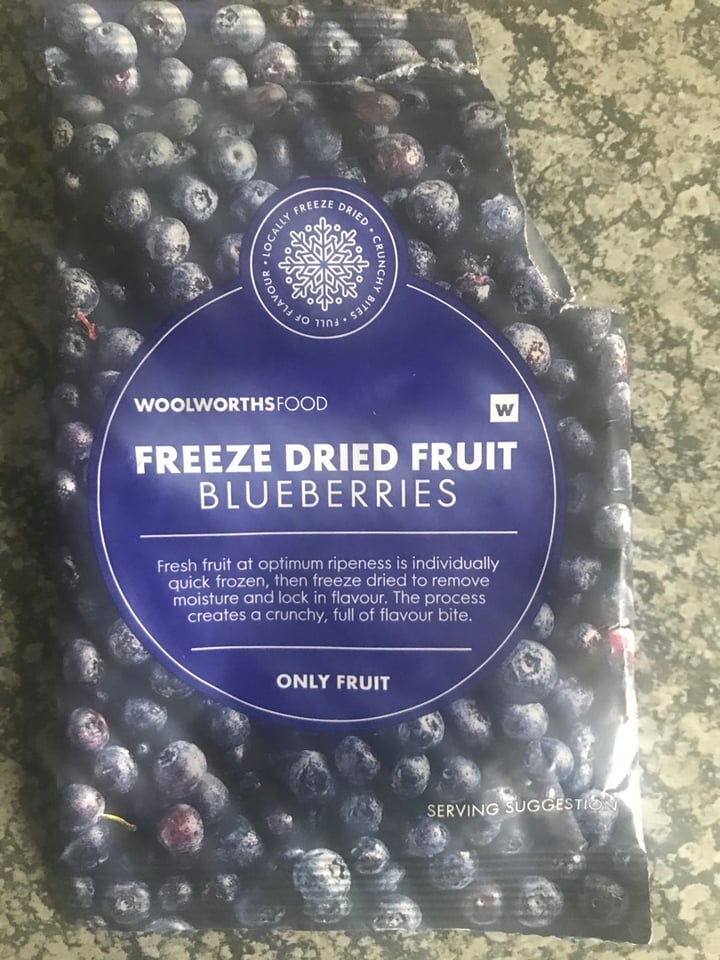 photo of Woolworths Food Freeze dried blueberries shared by @shanwels on  05 Dec 2019 - review