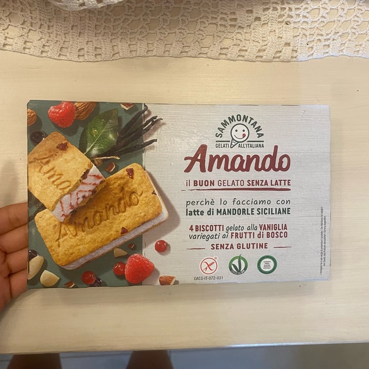 photo of Sammontana 4 biscotti gelato alla vaniglia variegati ai frutti di bosco shared by @lucr3ziagalli on  24 Jun 2022 - review