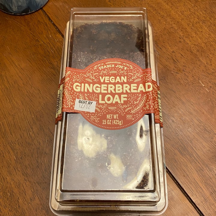 photo of Trader Joe's Vegan Gingerbread Loaf shared by @pherz on  29 Nov 2022 - review