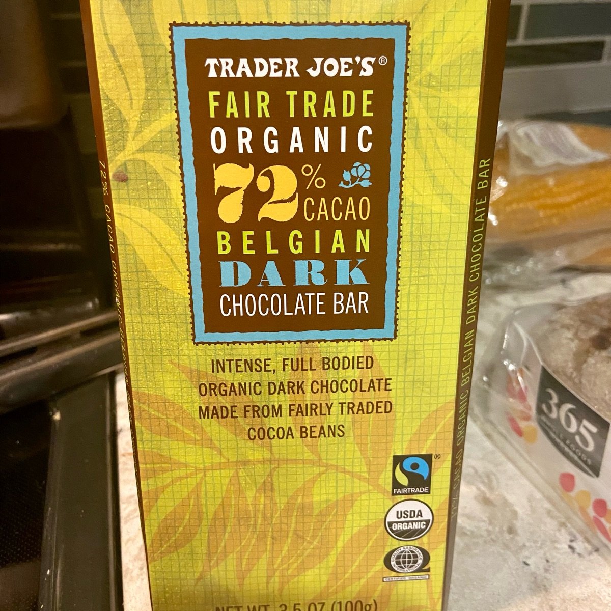 Trader Joe's Fair trade organic 72 cacao belgian dark chocolate bar Reviews abillion