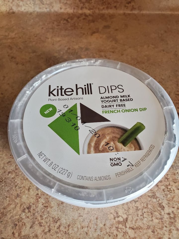 photo of Kite Hill Dairy-Free French Onion Dip shared by @veganforthem on  21 Dec 2019 - review