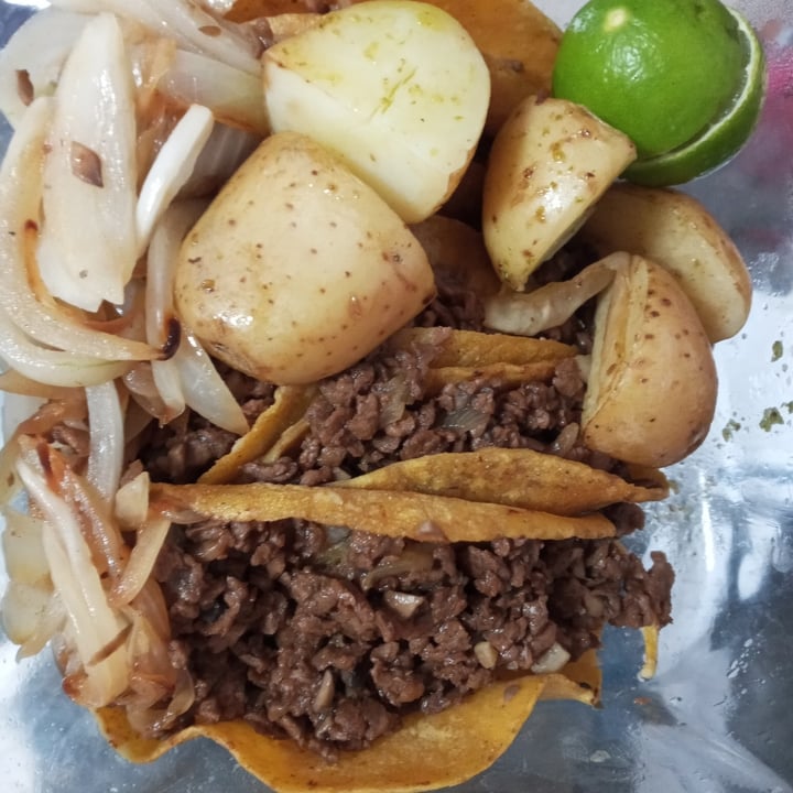 photo of Hijos del Sol (Delivery y Pick-up) Tacos De Asada De Soya shared by @bettyveg on  03 Jun 2021 - review