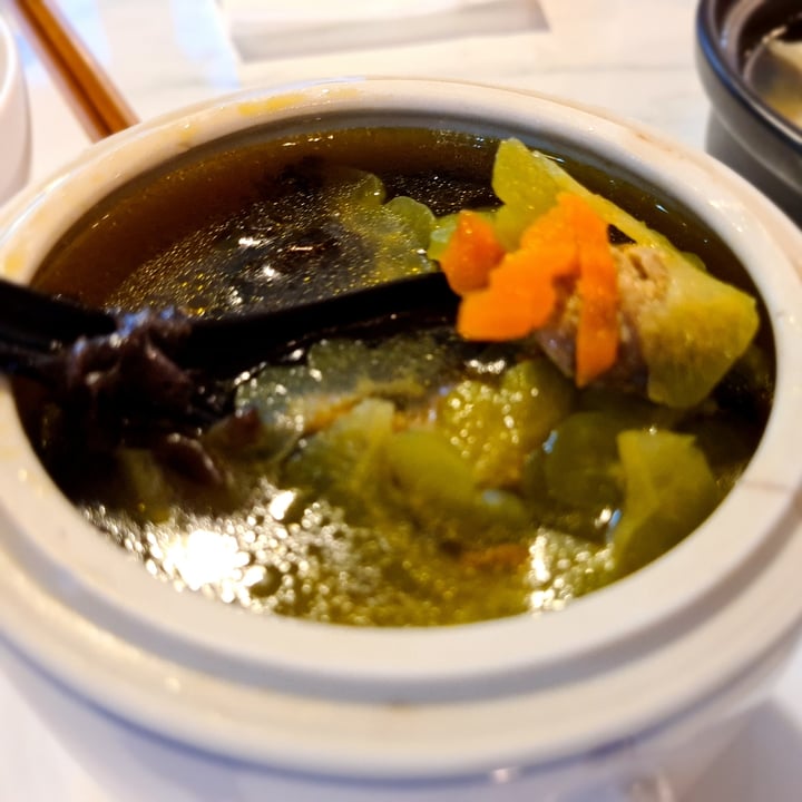 review photo of The Clef Cafe Bittergourd Soup shared by @gretchforveg on 10 Jan 2021 - review