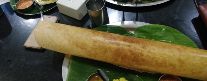 photo of Banana Leaf Paper Dosa shared by @sircaragneeva on  27 Feb 2020 - review