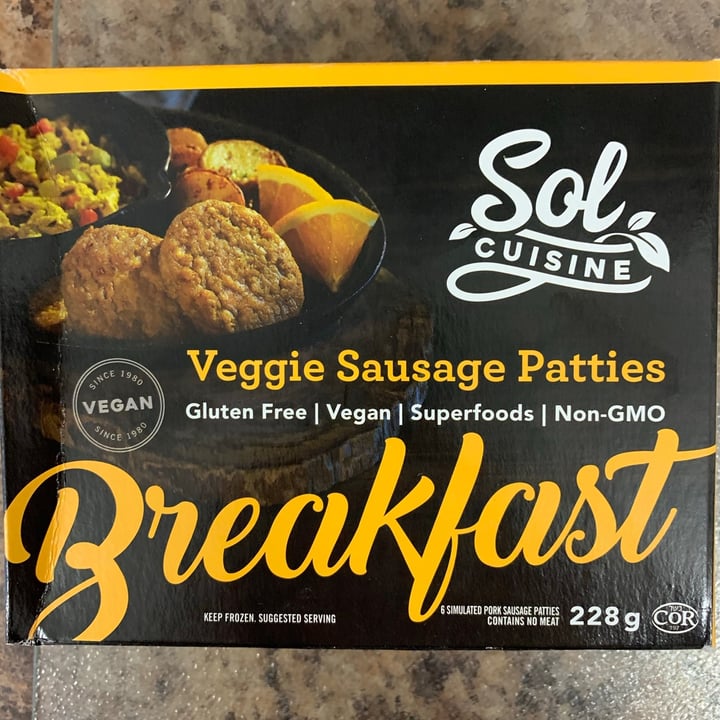photo of Sol Cuisine Sol Cuisine Veggie Sausage Patties shared by @louisg on  12 Mar 2021 - review