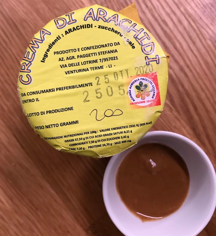 review photo of Azienda agricola Paggetti Stefania Crema Di Arachidi shared by @hederab77 on 25 Jul 2020 - review