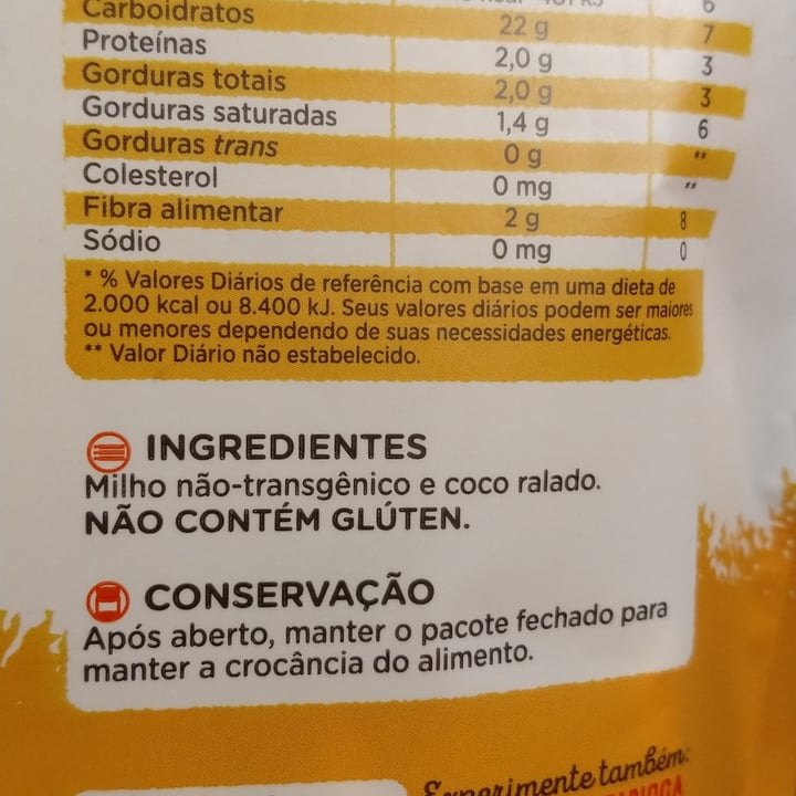 review photo of Okoshi Torrada de milho com coco shared by @padu on 24 Aug 2022 - review
