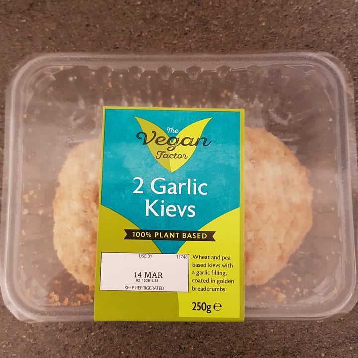 photo of The Vegan Factor 2 garlic kievs 100% plant based shared by @veganbakesandbites on  16 Mar 2021 - review
