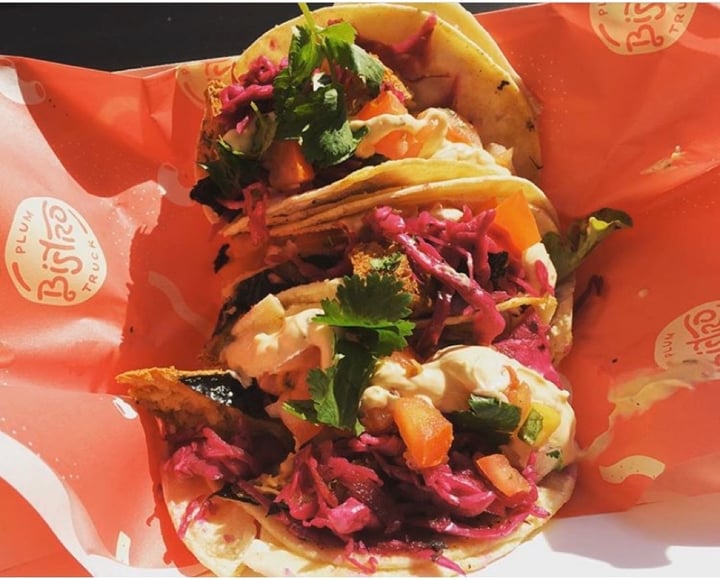photo of Plum Bistro Fish tacos shared by @veganjessica on  31 Mar 2020 - review