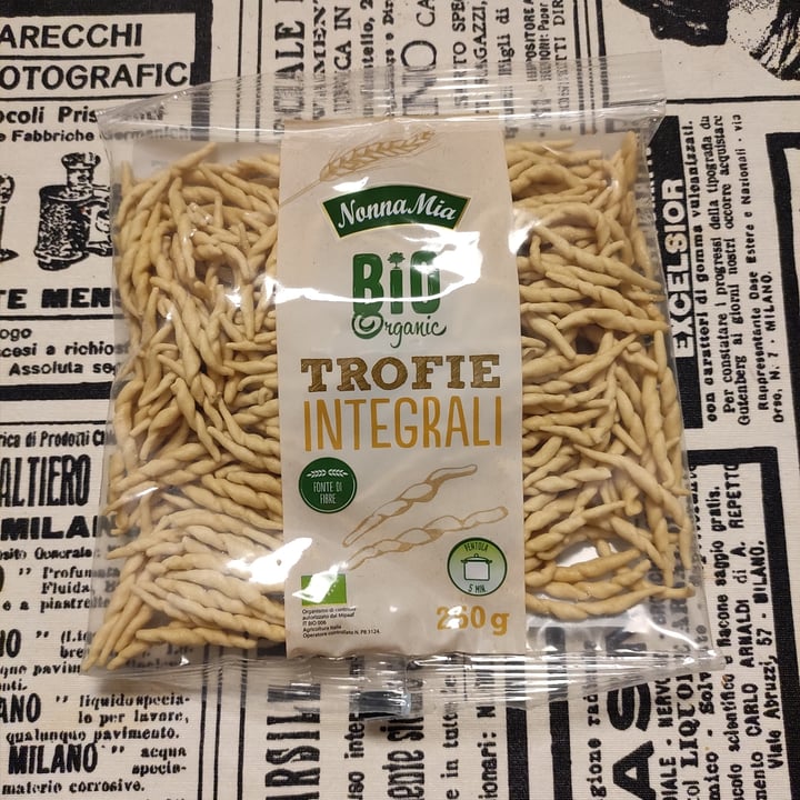 photo of Nonna mia Bio organic Trofie integrali shared by @strawbele on  15 Apr 2022 - review