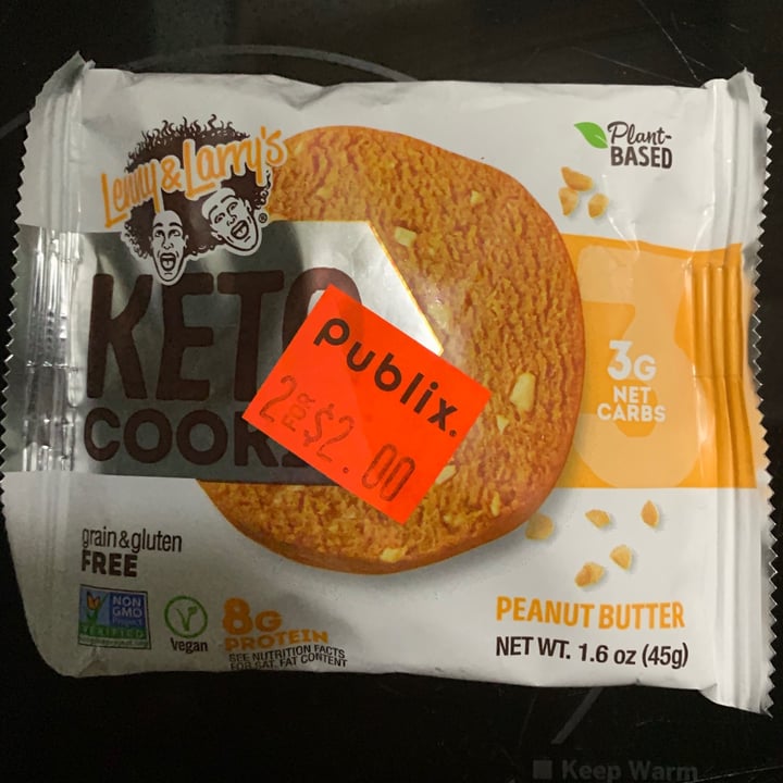 photo of Lenny & Larry’s Keto Peanut Butter Cookie shared by @onehungryvegan on  05 Feb 2021 - review