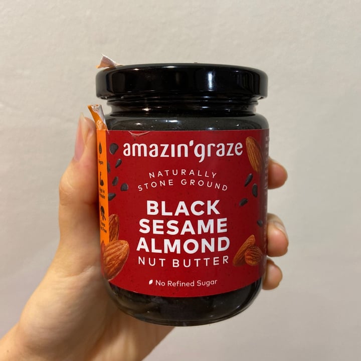 photo of Amazin' graze black sesame almond nut butter shared by @kohliflower on  16 Dec 2020 - review