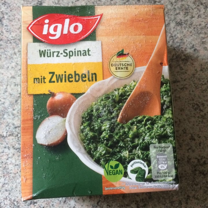 photo of Iglo Spinat mit Zwiebeln shared by @lisamt on  30 Apr 2020 - review
