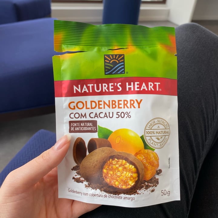 photo of Nature's Heart Goldenberry com Cacau 50% shared by @tauanemelo on  21 Dec 2022 - review