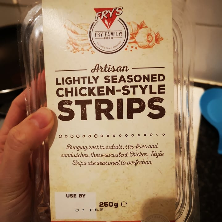 photo of Fry's Family Food Lightly Seasoned Chicken Style Strips shared by @yumustaine on  02 Feb 2021 - review
