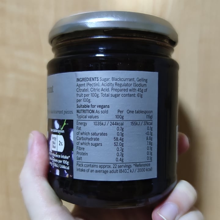 photo of Tesco Blackcurrant Conserve shared by @rafaelasomer on  17 Jun 2022 - review