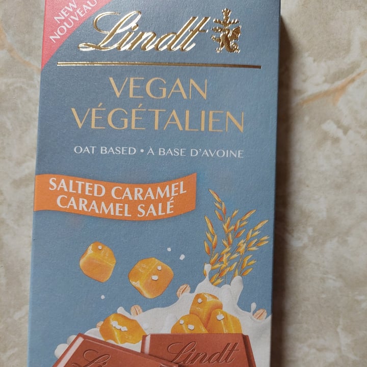 review photo of Lindt Vegan Salted Caramel Oat Based Chocolate shared by @siennasaskie on 08 Apr 2022 - review