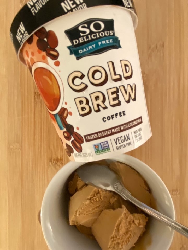 photo of So Delicious Dairy Free Cold Brew Coffee Coconutmilk Frozen Dessert shared by @gardenforlife on  16 Dec 2019 - review