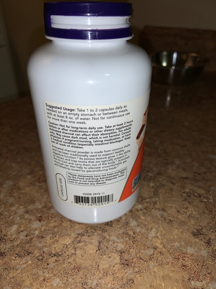 photo of NOW® Activated Charcoal shared by @hollyamber on  22 Dec 2019 - review