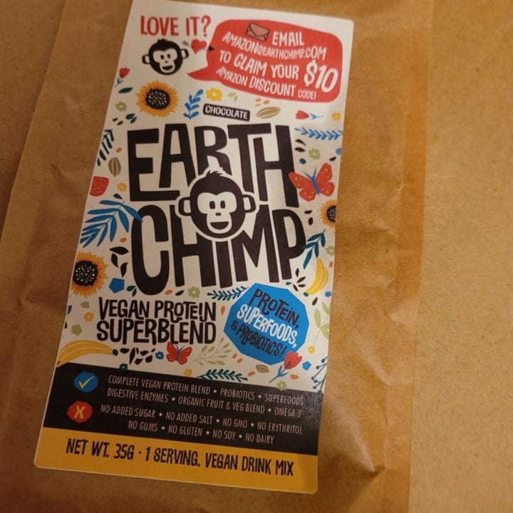 photo of Earth Chimp Vegan protein super blend shared by @blawar on  31 Dec 2020 - review