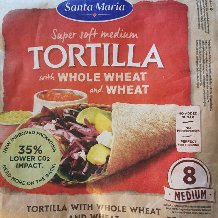 photo of Santa María Whole Wheat And Wheat Tortilla shared by @francescabr91 on  01 Dec 2021 - review