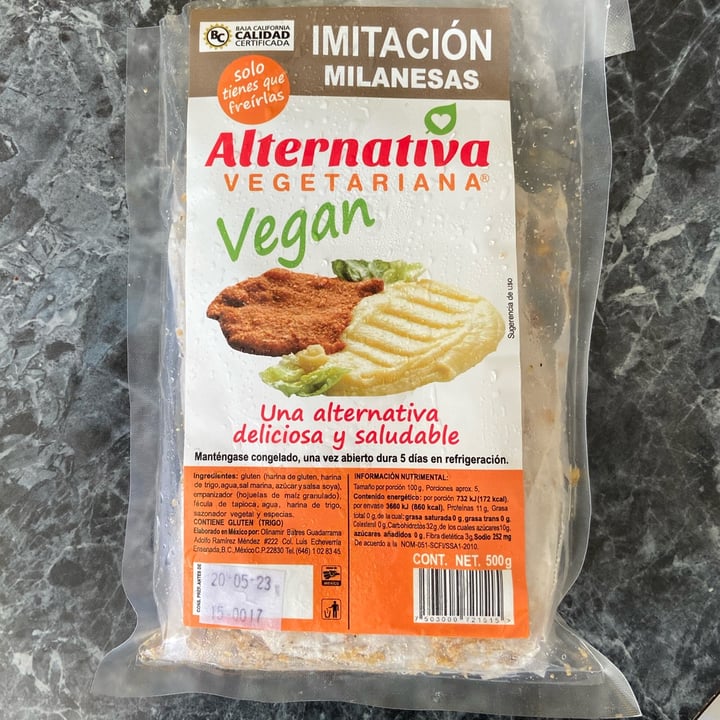 photo of Alternativa vegetariana Imitación Milanesas shared by @strawberryswan on  05 Nov 2022 - review