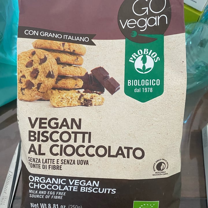 photo of Probios vegan biscotti al cioccolato shared by @turbolenta on  09 Jul 2022 - review